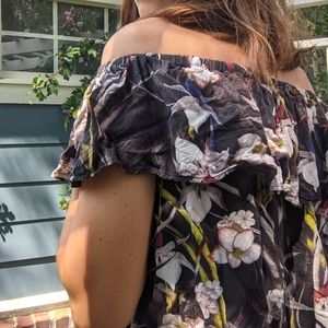 Medium cold shoulder blouse